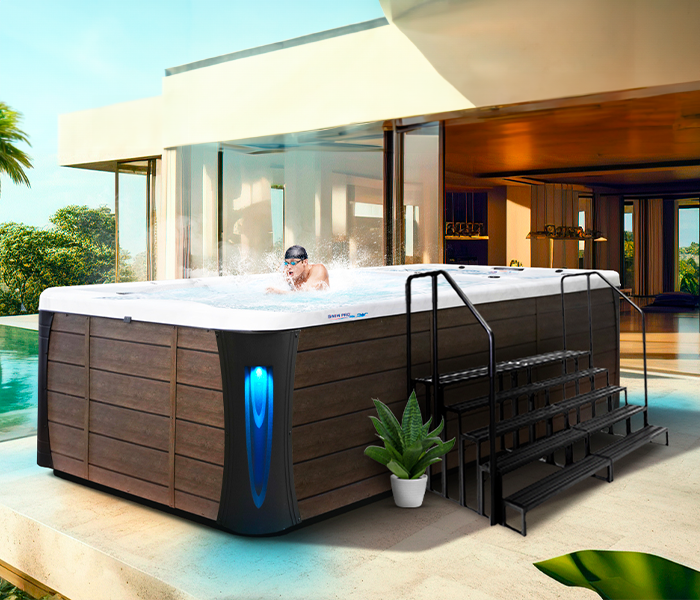 Calspas hot tub being used in a family setting - Daejeon